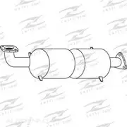 Redback Manifold Cat Converter to suit Honda CRV Re Wagon 2.4L K24Z1 4WD 02/07 - 10/12 - C0021