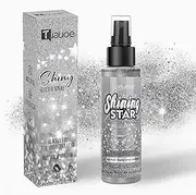 Tuauoe 1PCS Glitter Spray, Body Glitter Spray for Hair Skin Face Clothes, Quick-Drying Shimmer Sparkle Powder Hairspray for Stage Makeup, Festival, Halloween & Christmas Party