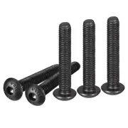 50PCS M5-0.8x30mm Button Head Socket Cap Screw Hex Drive Full Thread Fasteners