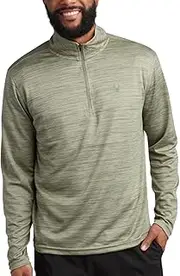 [Spyder] Men's Active Quarter Zip Sweatshirt - 2-Way Stretch UPF 30+ Moisture Wicking Mock Neck Pullover (Sizes: S-XL)