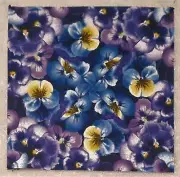 24 6.25" Purple Pansy #3 Kaleidoscope Quilt Blocks *Stack 'n Whack