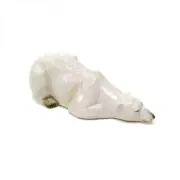 Sleeping Polar Bear Figurine