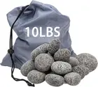 Black Lava Rocks for Fire Pit,2"-3" Natural Lava Stones, Black Lava Rocks for Fi