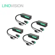 LINOVISION 1 Port Water-proof POE Splitter with DC12V 2A Output (4 pack)