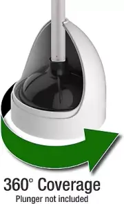 Twister Caddy Toilet Brush Plunger Holder Bath Room Spinning Turn Antibacterial
