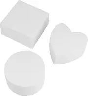 FELTECHELECTR 3PCS Foam Wreath Form Blocks Extra Large Cake Stencil Foam Kayak Blocks Oversized Wreath Circle Stencil Floral Garlands for Decor molds Decorate White self Made
