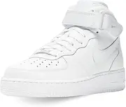 [Nike] Air Force 1 '07 Mid Women's Shoe Adult DD9625-100 (White/WHI), Size 6.5