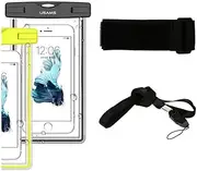 Custodia con Fascia da Braccio Spiaggia Protettiva Impermeabili Subacquee Subacqueo for Doov iSuper S1 - Nero