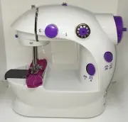 Portable Mini Sewing Machine Two Speed With Double Threads w/ Light And Pedal