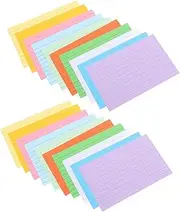 KALLORY 500pcs Multi Use Index Cards Portable Study Speech Memo Pads for Office Supplies Lightweight Note Cards for Organizing Work Planning Present Tags and DIY Projects