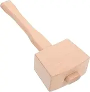 Operitacx Wooden Hammer for Multi Purpose Wood Mallet for Carpentry DIY Projects Comfortable Grip Durable Wood Construction Tool for Woodworking