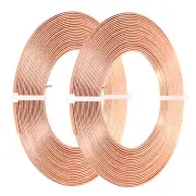 2Roll 16' Flat Aluminum Wire 18Gauge Bendable Anodized Aluminum Wire Copper