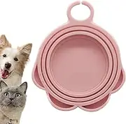 Cat Can Opener,Heat-Resistant Canned Food Lid Dog Feeding Spoon - Reusable Cat Feeding Spatula Washable Canning Jar Opener for Home Shops