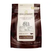 Belgian Dark Couverture Chocolate Semisweet Callets, 54.5% - 5.5 Lbs