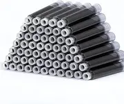50x Fountain Pen Black Ink Cartridges Value Pack, Fit 616 605C 605B