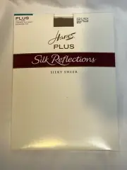 Hanes Plus Silk Reflections Silky Sheer Size ONE PLUS Barely There Style 00P16