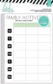Heidi Swapp, Hello Beautiful, Binder Refill Pack, Memory Planner, Activity, Week