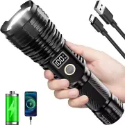 Flashlights High Lumens Rechargeable, 990000LM LED Super Bright Flash Light, Zoo