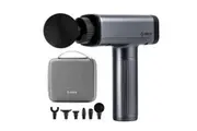 [JX-703-BB-BK] JX-703 Massage Fascia Gun, 6 Massage Heads/LED Touch Screen/30 Speed Level
