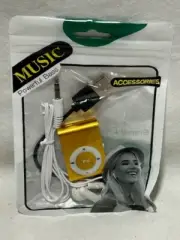 Mini USB Clip Sport MP3 Player Walkman Up To 32GB Micro SD Memory Card - Gold