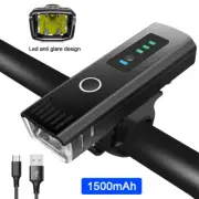 USB Rechargeable LED Bicycle Headlight Bike Head Light Front Lamp Set Cycling