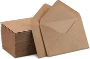 Kraft Mini Envelopes Brown Kraft Envelopes for Gift Cards and Business Cards (4"x2.75" 60 Pack)…