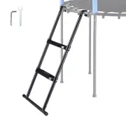39" Trampoline Ladder 2 Step Wide Anti Skid for Kid Outdoor 12 to 15 Ft Bounce