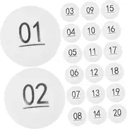 Alipis 50pcs Printed Pong Balls Raffle Drawing Balls Plastic Party Game Numbered for Home Parties