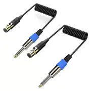 TRS to Female Microphones Cord Unbalanced Cable for Smartphones & Laptops