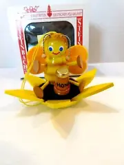 Steinbach Handmade Wood Ornament Bumble Bee Sunflower Honey Pot Germany