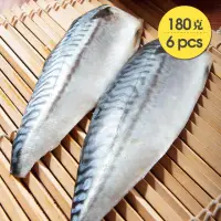 在飛比找momo購物網優惠-【美味邸家】XL級特大片挪威鯖魚*6片組(180g/片)