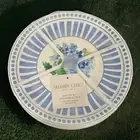 Shabby Chic 4pc Melamine Salad Plates 9” Blue & White Floral Hydrangeas