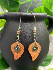2.5” Bronze-tone Earring Set Bohemian Retro Drop Dangle New Free Ship B1096