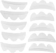 DRESSOOS 10 Pairs Silicone Pads Safe Eyelash Perming Rods for Professional Home Use Lightweight Comfortable for Beauty Salons Makeup Artists