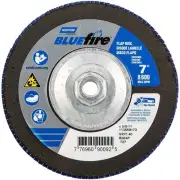 Norton 77696090092 7x5/8-11” BlueFire R884P ZA HD Type 27 Flap Discs 40G 10 pk
