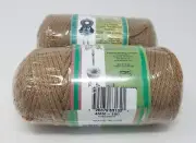 Lot of 2 rolls of Cinnamon 4mm Bonnie Braid Braided Macrame Craft Cord 200yds