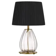 Veana Table Lamp Antique Gold Black | Telbix Lighting