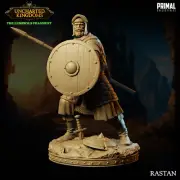 Soldier - Rastan Miniature Fits D&D Pathfinder Forgotten Realms War TTRPG