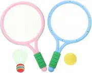 SUPVOX Badminton for Boys and Girls 4 Piece Set Rackets Balls Boys and Girls Badminton Rackets Set
