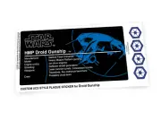 Custom Plaque sticker for Star Wars Droid Gunship and model displays
