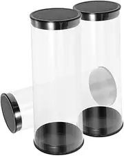 GANAZONO 3Pcs Portable Golf Ball Case Clear Tubes with Caps Durable Golf Ball Holder for Outdoor Use Present for Golf Enthusiasts