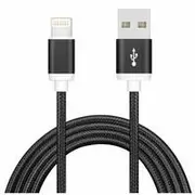 Astrotek 1m USB Lightning Data Sync Charger Black Cable for iPhone 7S 7 Plus 6S 6 Plus 5 5S iPad Air Mini iPod