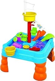 Lenoxx Sand and Water Table Game Toy Set - Ignite Imagination, Ideal for Adventurous Boys and Girls - Boost Motor Skills and Role-Playing - Creative Playtime for Child Development