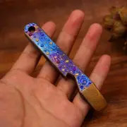 Titanium Alloy Meteorite Pocket Pry Bar Crowbar Opener Portable Outdoor EDC Tool