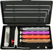 LANSKY 4 Stone Deluxe Diamond Sharpening System With Case LKDMD NEW