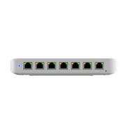 Ubiquiti Ultra 60W, Compact 8-port Layer 2 GbE PoE Switch, Versatile Mounting, 7 GbE PoE+ Output ports, 1 GbE Port, Includes PSU, USW-Ultra-60W