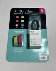 New Fitbit Flex Wireless Fitness Tracker Black & 2 Bands Large