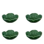 Bordallo Pinheiro Small Cabbage Bowl, Set of 4