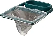 LeoLeoii Kitchen Sink Drain Strainer,Kitchen Sink Corner Drain Strainer Rack, Kitchen Sink Filters with Net for Food Waste,Kitchen Sink Drain Basket Square Bracket for Corner Sink