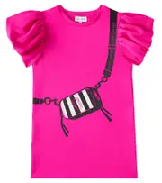 [Marc Jacobs Kids] Marc Jacobs Kids Printed puff-sleeve dress Y 4 pink